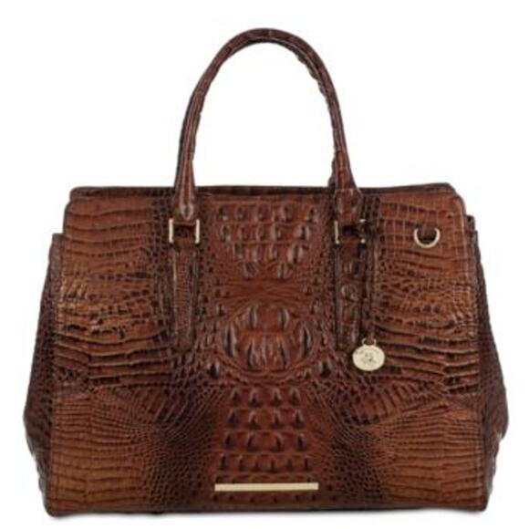 Brahmin Women's Finley Carryall in Melbourne Pecan Brown w/ Gold Hardware - Picture 1 of 10